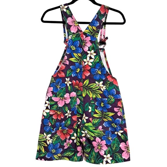 Vintage 90s Gidget Gitano Romper Womens XS USA Made Floral Denim - Picture 4 of 11